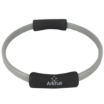 Anillo Flex Arktus círculo mágico para Pilates color negro y gris.
