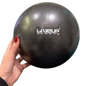 Bola Overball LiveUp 25 cm color anaranjado utilizada en Yoga y Cinesiterapia.