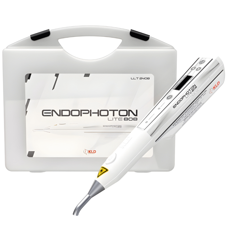 Equipo de láser terapéutico Endophoton Lite 808nm de KLD Biosistemas, con entrenamiento en vivo con fisioterapeuta, garantía y factura legal en Paraguay.