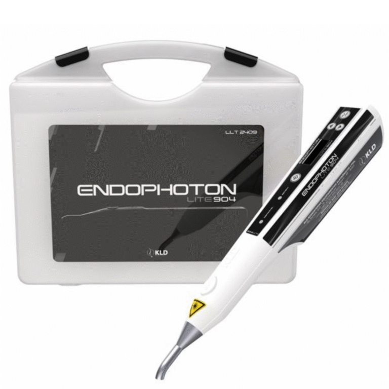 Equipo de láser terapéutico Endophoton Lite 904nm de KLD Biosistemas, diseñado para fisioterapia, medicina y estética, con entrenamiento en vivo incluido.