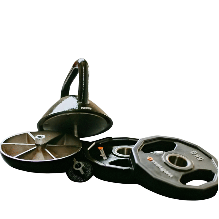 Kettlebell de aluminio KTBR ajustable de 1 a 150 kg con diseño ergonómico y garantía de 12 meses