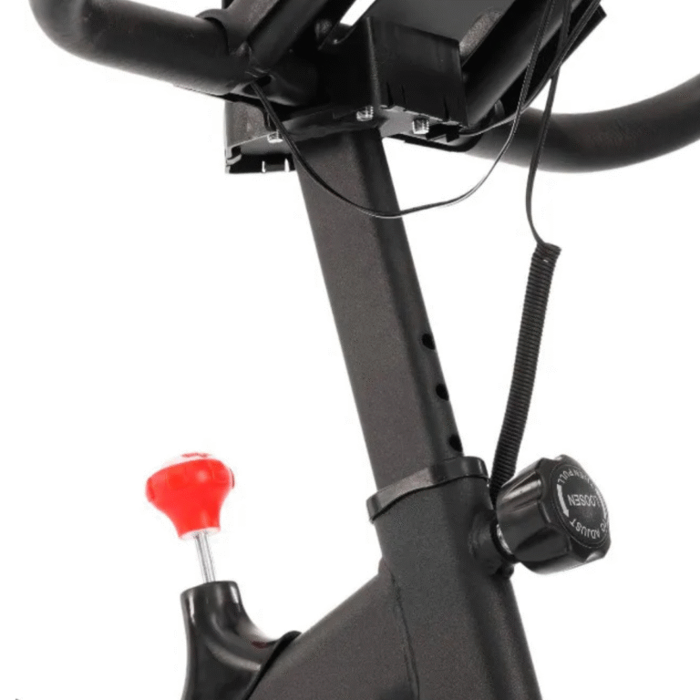 Rueda de inercia de 6kg con pedales de aluminio y correas ajustables.