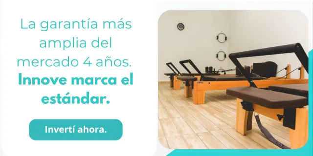 Camillas de Pilates con garantía y credibilidad Innove. Equipos profesionales con entrega segura en Paraguay.