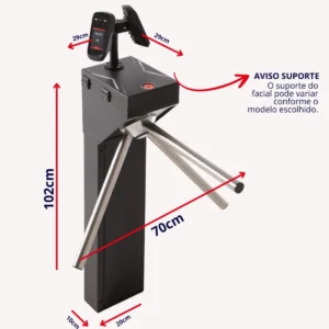 Catraca M1 Facial Dupla – Control de Acceso Inteligente con Doble Lector y Producción Propia