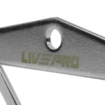 Agarre de Tríceps Cromado Liveup LP8192G – Producción Brasileña de Calidad Superior Barra de Tríceps Profesional en Acero Macizo Cromado para Polea y Crossover