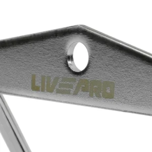 Agarre de Tríceps Cromado Liveup LP8192G – Producción Brasileña de Calidad Superior Barra de Tríceps Profesional en Acero Macizo Cromado para Polea y Crossover