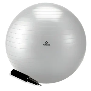 Pelota Suiza con Bomba Anti-burst 85 cm Gris – Arktus